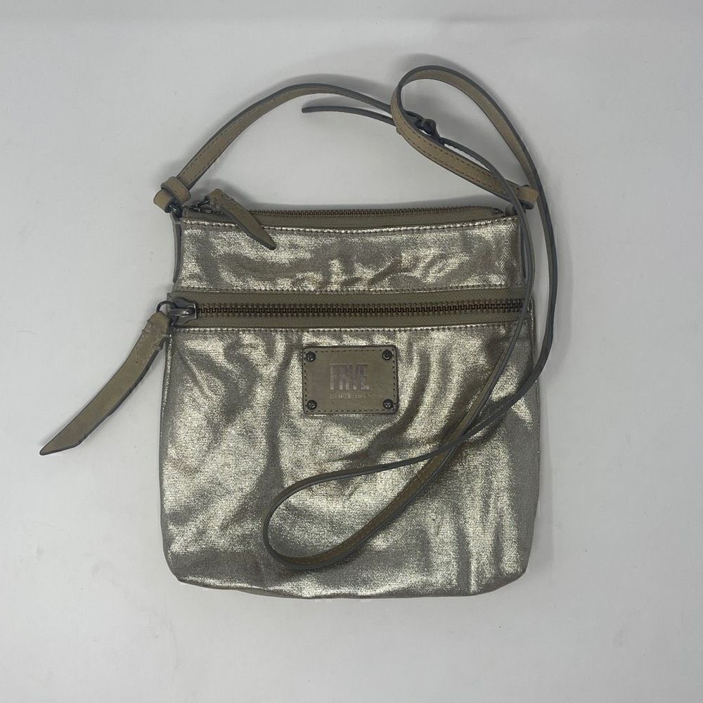 Frye Bags Frye Ivy metallic canvas Crossbody Bag